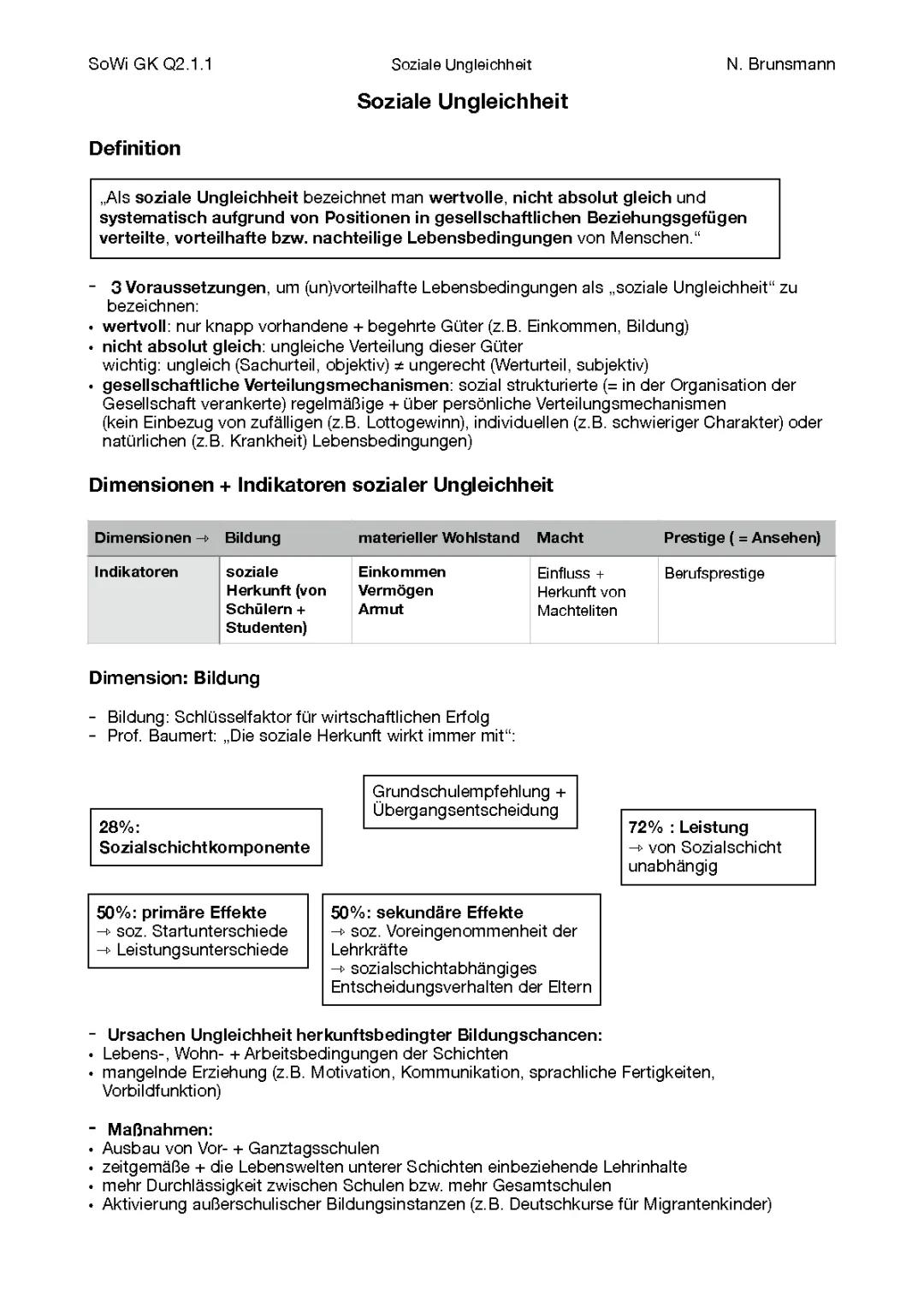 Was ist soziale Ungleichheit und wie betrifft sie die Bildung in Deutschland?