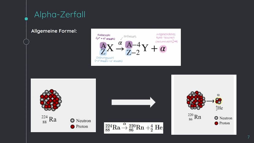 ZERFALLS - UND
STRAHLUNGSARTEN GLIEDERUNG
O
O
O
O
Basics/Vokabular
Alpha-Zerfall
Beta-Zerfall
Gammastrahlung
Halbwertszeit und spezifische A