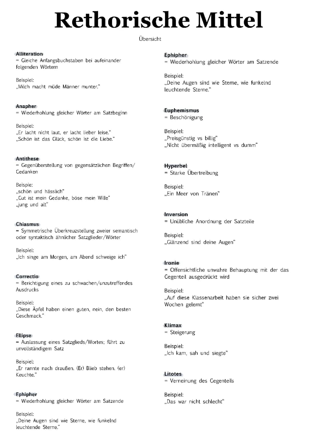 rethorische Mittel