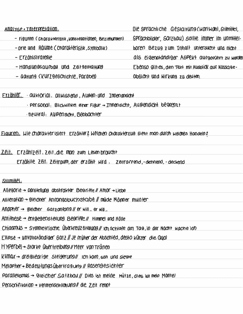 Deutsch Klausur I. - kurzprosa - Interpretation
Aufbau.
Basissatz. Auor, Titel, Textsorte, Erscheinungsjahr, Inhalt
- Deutungshypothese dien