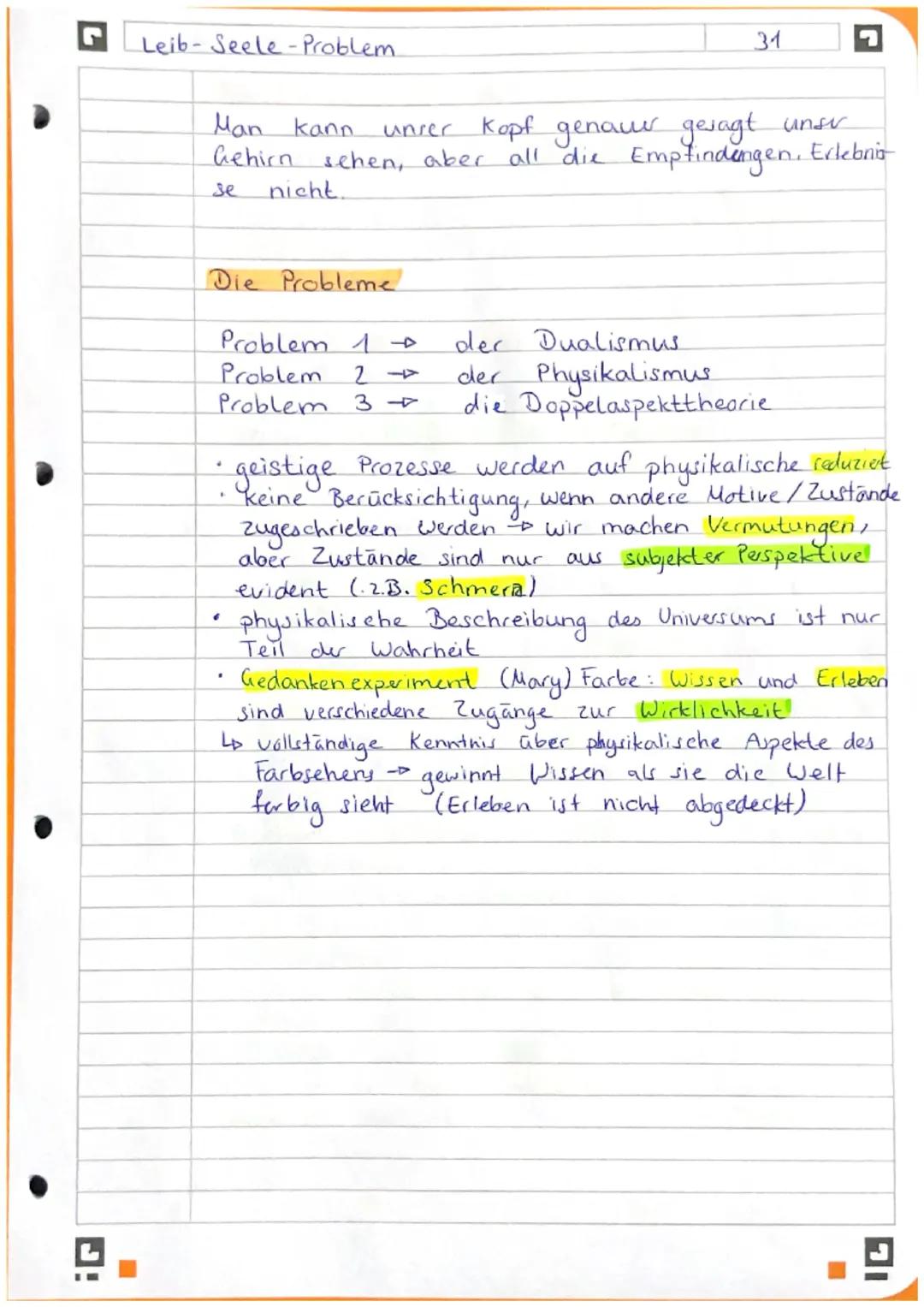 Leib-Seele-Problem
René Descartes :
Das Ich
-
ein denkendes Ding.
6
Mein Körper- ein ausgedehntes Ding.
Die Zirbeldruse
Pierre Gassendi: Ein