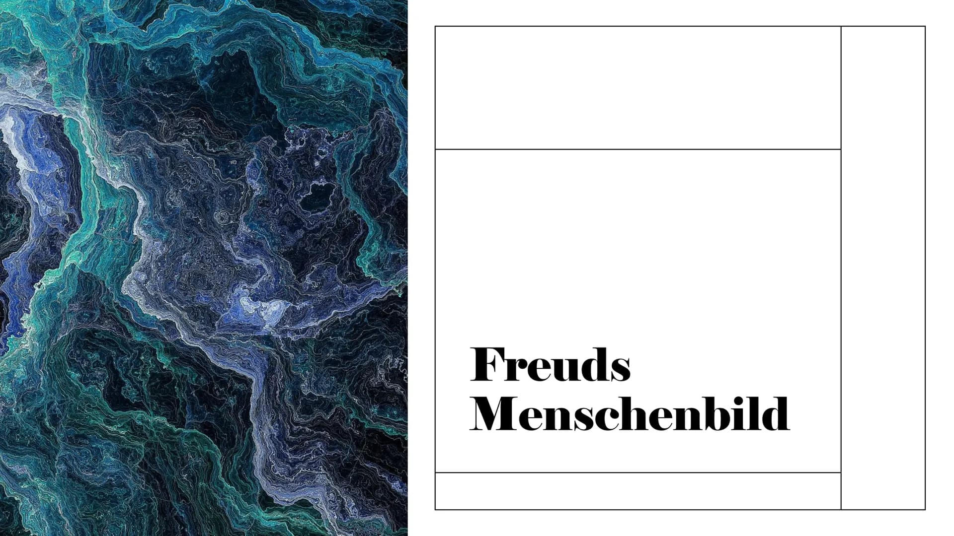 Freuds
Menschenbild Menschenbild:
Der Begriff ,,Menschenbild", steht für die
Vorstellung, die jemand vom Wesen des
Menschen hat.
Jeder pädag