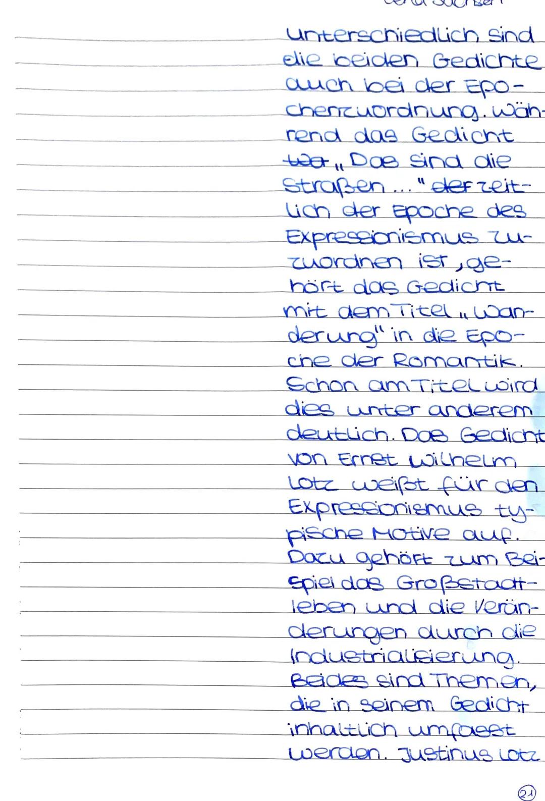 1. Klausur Deutsch LK
Das(mir) vorliegende
Gedicht Das sind die
Straßen..." wurde im
veröffentlicht! Jahre 1913 von Ernst
Wilhelm Lotz verfa