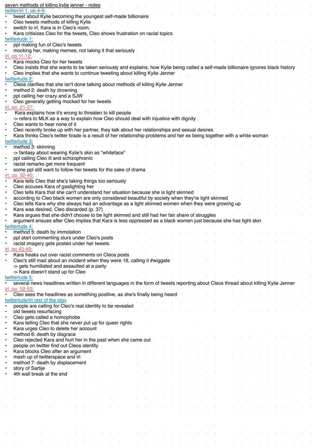 seven methods of killing kylie jenner.- notes
twitter/irl 1, pp.4-9:
tweet about Kylie becoming the youngest self-made billionaire
Cleo twee