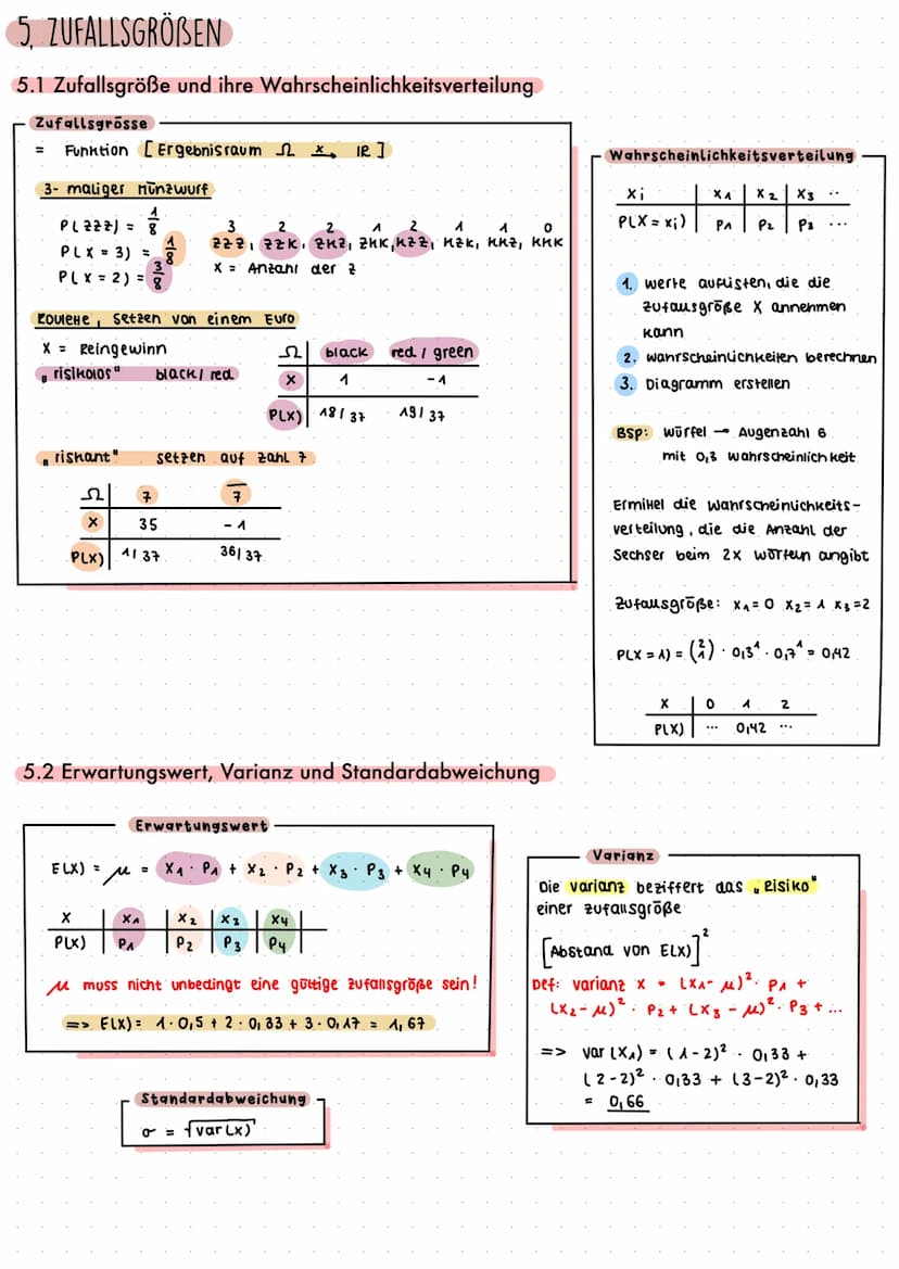 1. ZUFALLSEXPERIMENTE
1.1 Einstufige und mehrstufige Zufallsexperimente
Definition
Zufallsexperiment = Experiment mit mehreren Ausgängen und