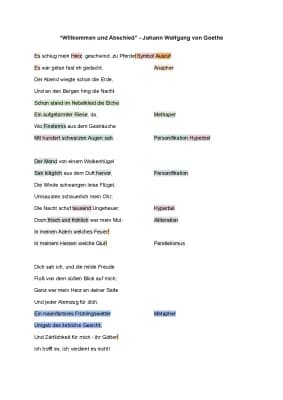 Know Johann Wolfgang von Goethe: "Wilkommen und Abschied" thumbnail