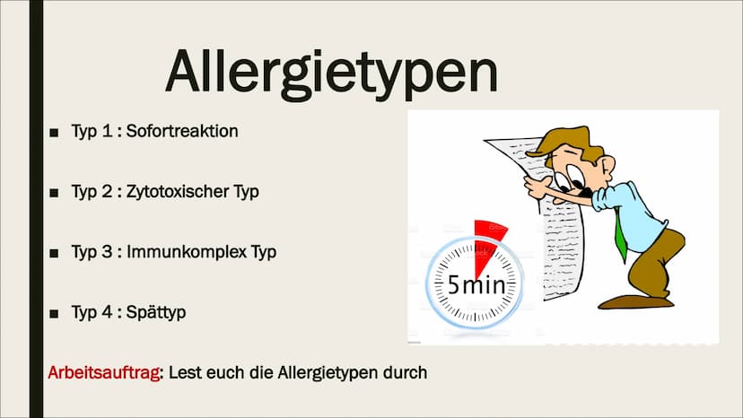 BIOLOGIE-ALLERGIE Gliederung
1. Was ist eine Allergie?
2. Wie entsteht eine Allergie?
3. Wie stelle ich eine Allergie fest?
4. Verschiedene 