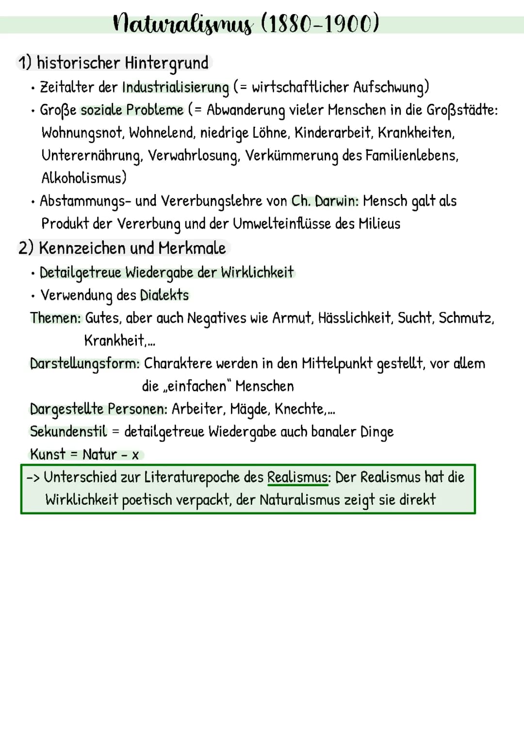 Naturalismus mit Gerhart Hauptmann