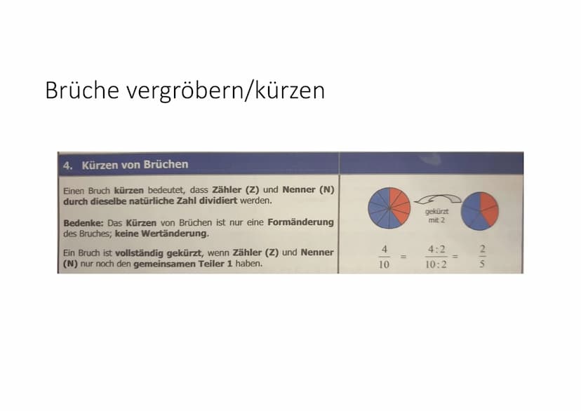 Brüche
- wiederholen
@A.Kilinc
18.12.2020 Was sind Brüche?
e
Mit Brüche können wir die Anteile bestimmen. Ein Bruch besteht aus Zähler, Bruc