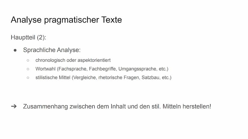 Gliederung
• Analyse pragmatischer Texte
• Interpretation literarischer Texte
• Erörterung literarischer Texte
Erörterung pragmatischer Text