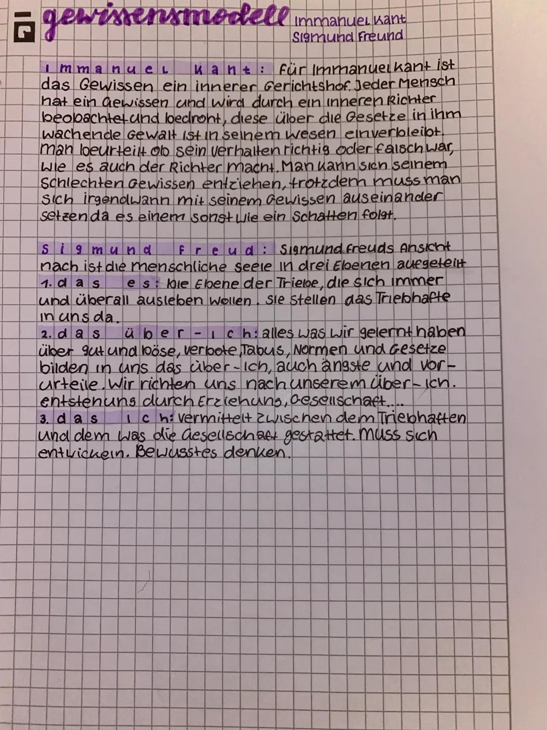 Einfach erklärt: Gewissensmodell von Freud und Kant