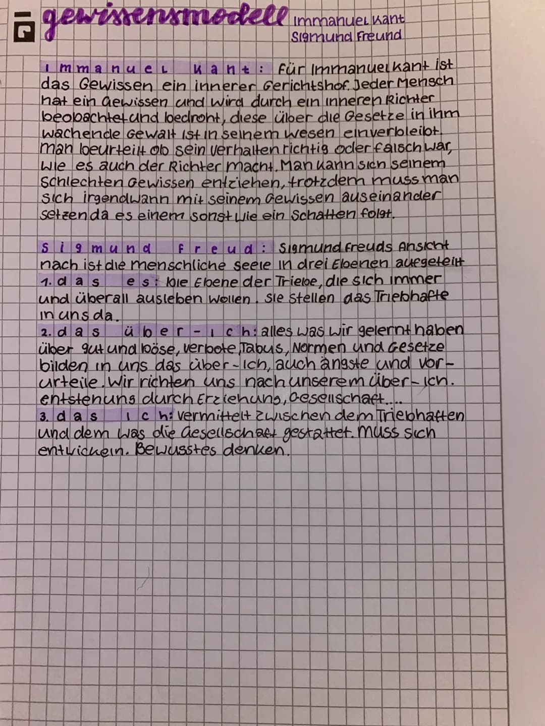 gewissensmodell Immanuel Kant
Sigmund Freund
=
Immanuel
kant: Für Immanuel kant ist
das Gewissen ein innerer Gerichtshof. Jeder Mensch
hat e