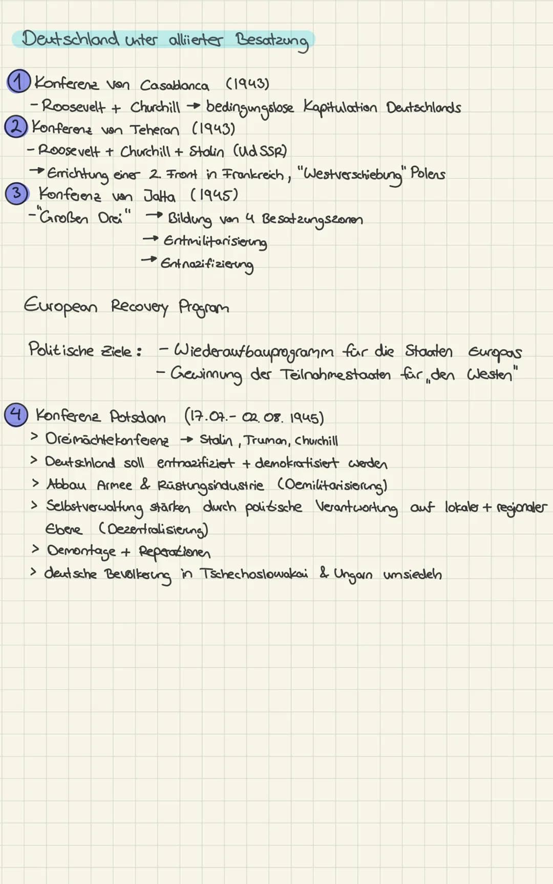 GGK Klausur Zusammenfassung Nr. 1
Ost-West-Konflikt/kalter Krieg (S.220-230)
Entstehung
Ende I WK
1945
politisches
System
Wirtschafts-
syste