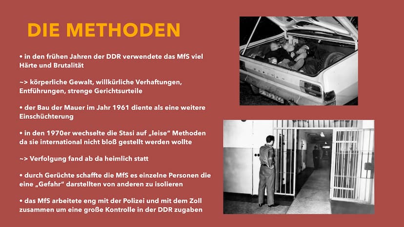 Geschichte der DDR
MINISTERIUM FÜR
STAATSSICHERHEIT
MINISTERIUM
A
ERIUM FÜR
STAATSSICHERHEIT INHALT
MINISTERIUM
0
A
ERIUM FÜR
STAATSSICH
• D