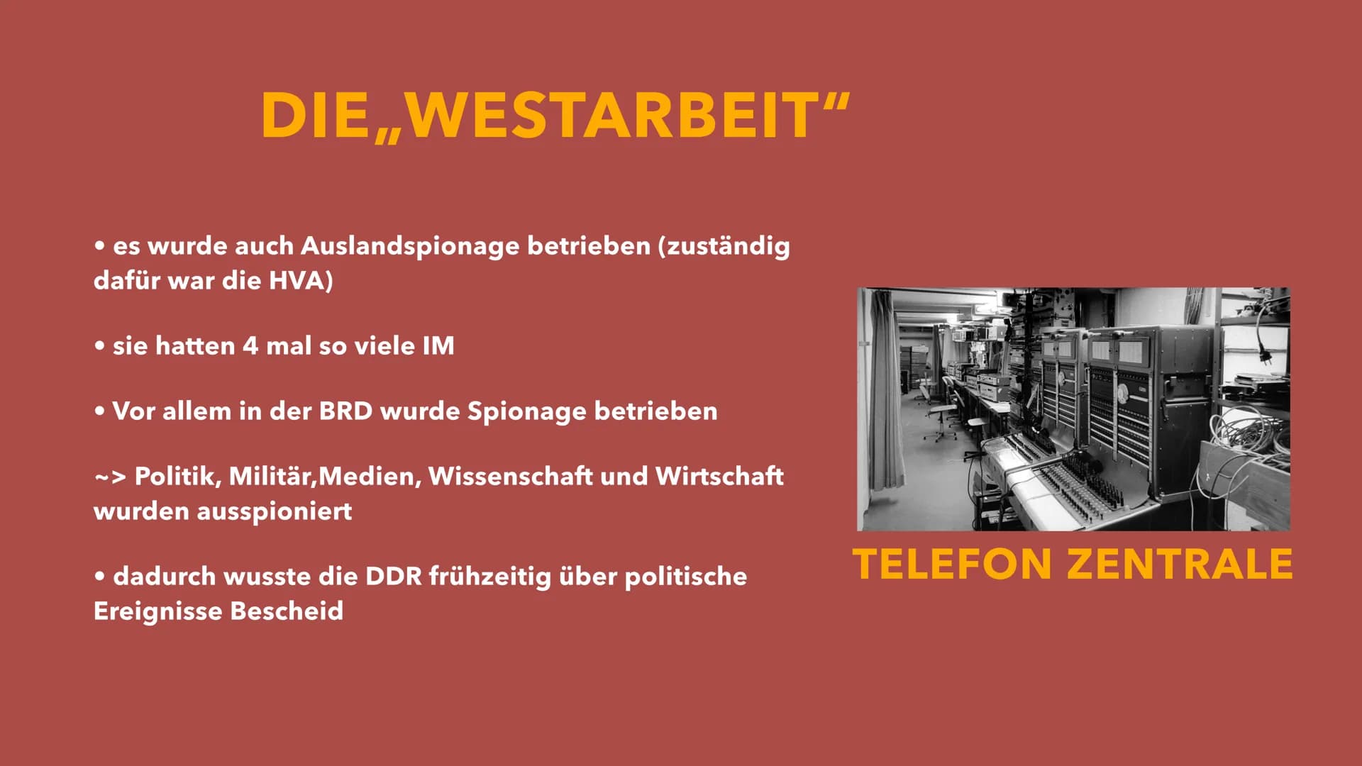 Geschichte der DDR
MINISTERIUM FÜR
STAATSSICHERHEIT
MINISTERIUM
A
ERIUM FÜR
STAATSSICHERHEIT INHALT
MINISTERIUM
0
A
ERIUM FÜR
STAATSSICH
• D