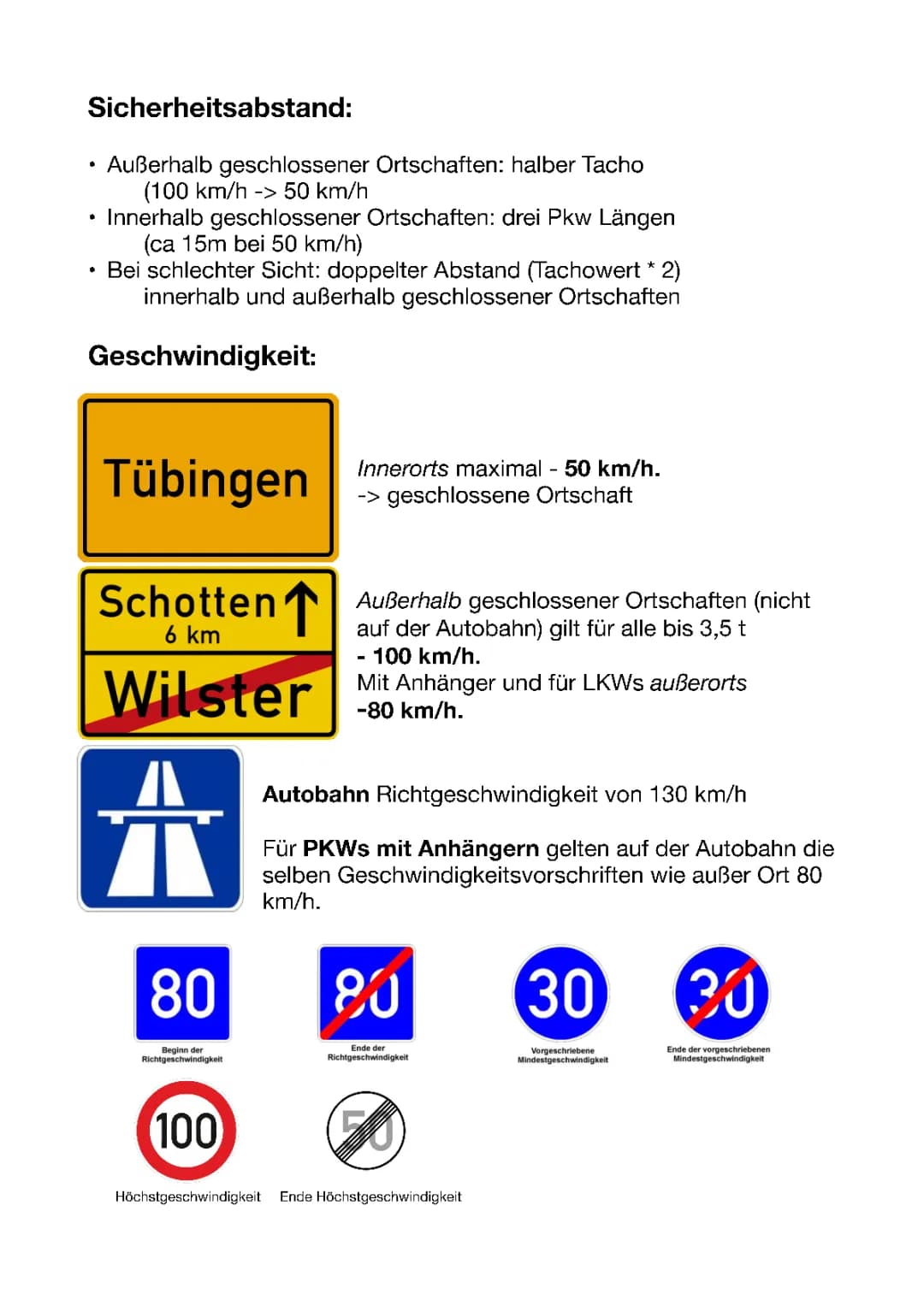 Theorie für praktische Führerscheinprüfung
