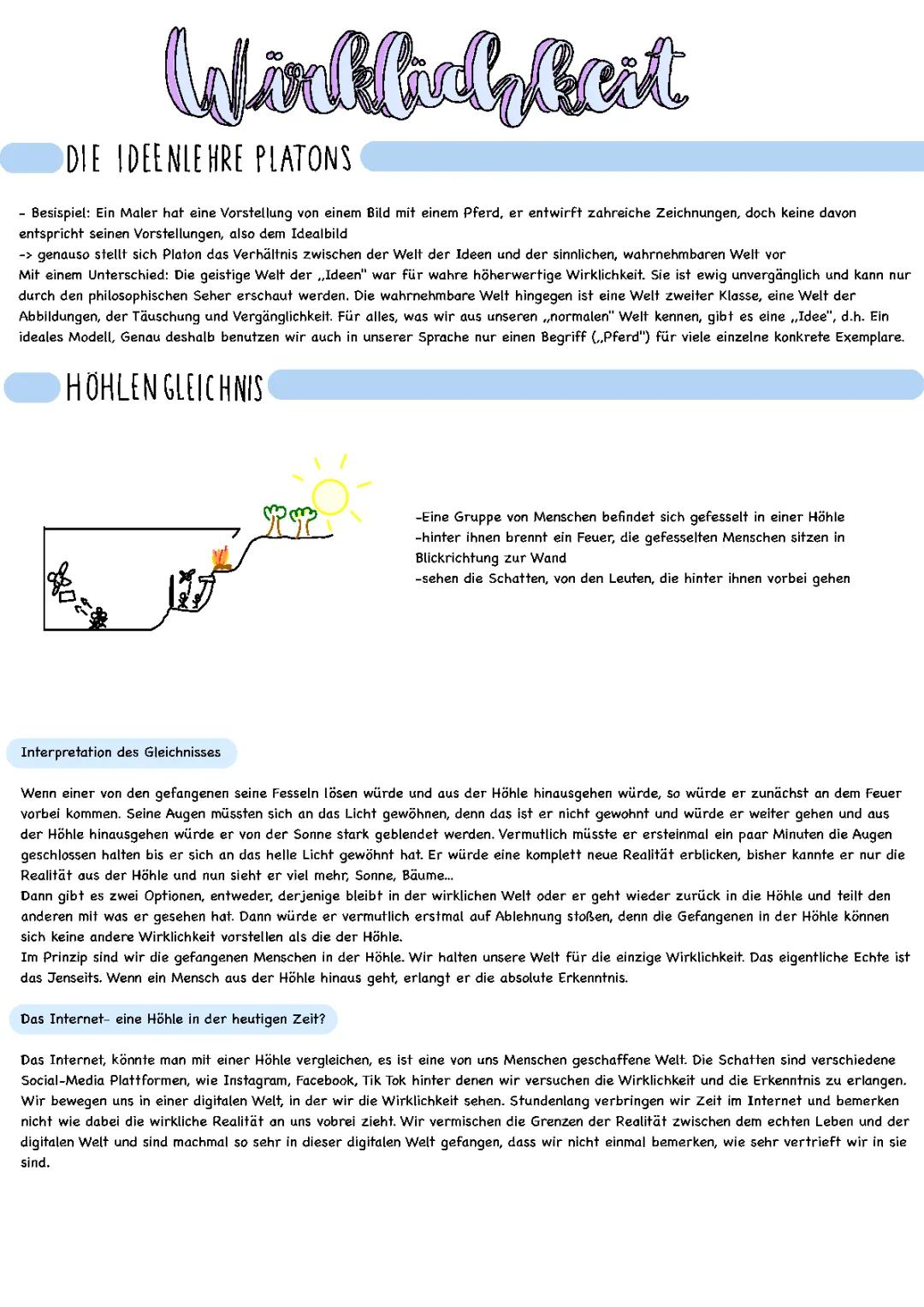 Philosophie- Wirklichkeit, Rationalismus, Empirismus
