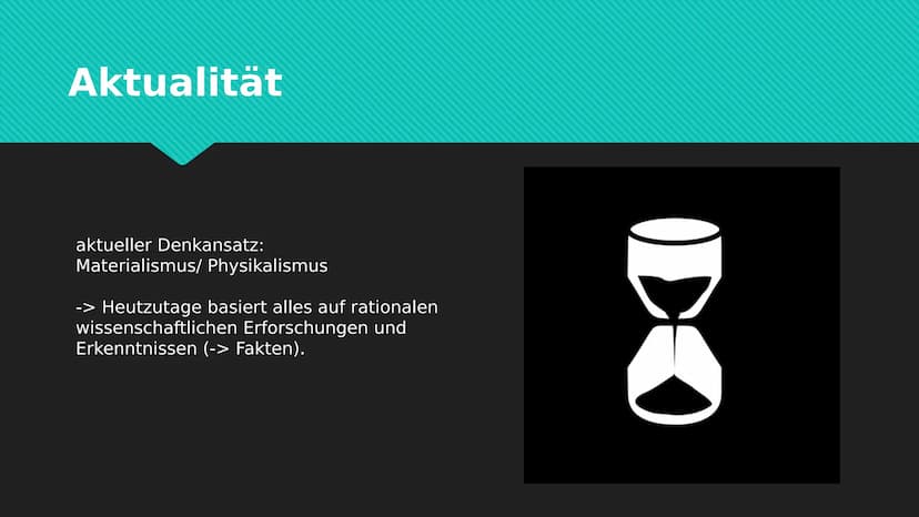 Begriffe der Leib-Seele-
Problematik Inhaltsverzeichnis
1. Idealismus
2. Dualismus
3. Materialismus
4. Reduktionismus
5. Physikalismus
6. Su