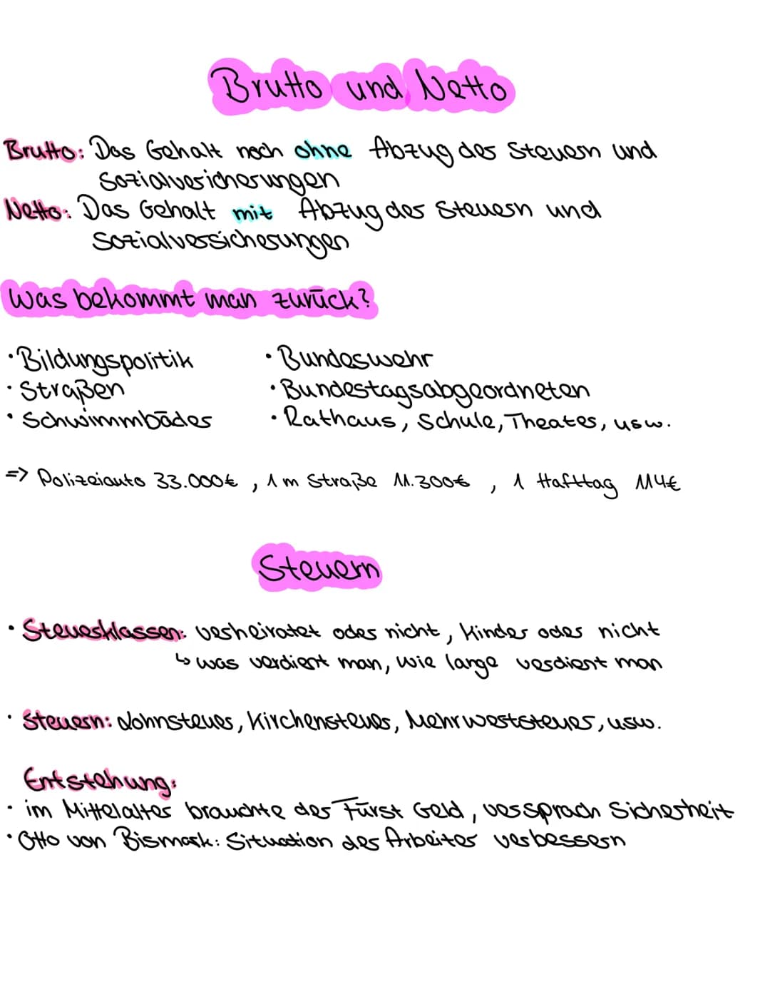 Sozialwissenschaften
Themen für die Arbeit:
• alle Sozialversicherung (Beitragssätze), (3 deistungen)
• Brutto und Netto, Stevesn
•Solidarit