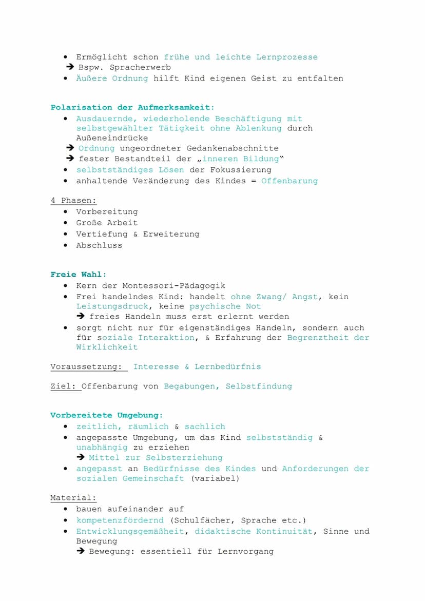 Biografie:
● 1870 1952 aus Italien
● Studium:
➜Medizin (Promotion)
Psychologie
Maria Montessori
→ Pädagogik
⇒ breites wissenschaftliches Fun