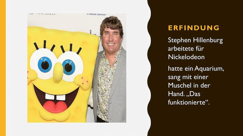 SPONGEBOB
SCHWAMMKOPF
PRÄSENTIERT VON
ALIZA & NEVA $3
S
ICH BIN
BEREIT
Er verwendet
dieses Zitat wenn
er zur Arbeit
geht. GLIEDERUNG
1. BIOG