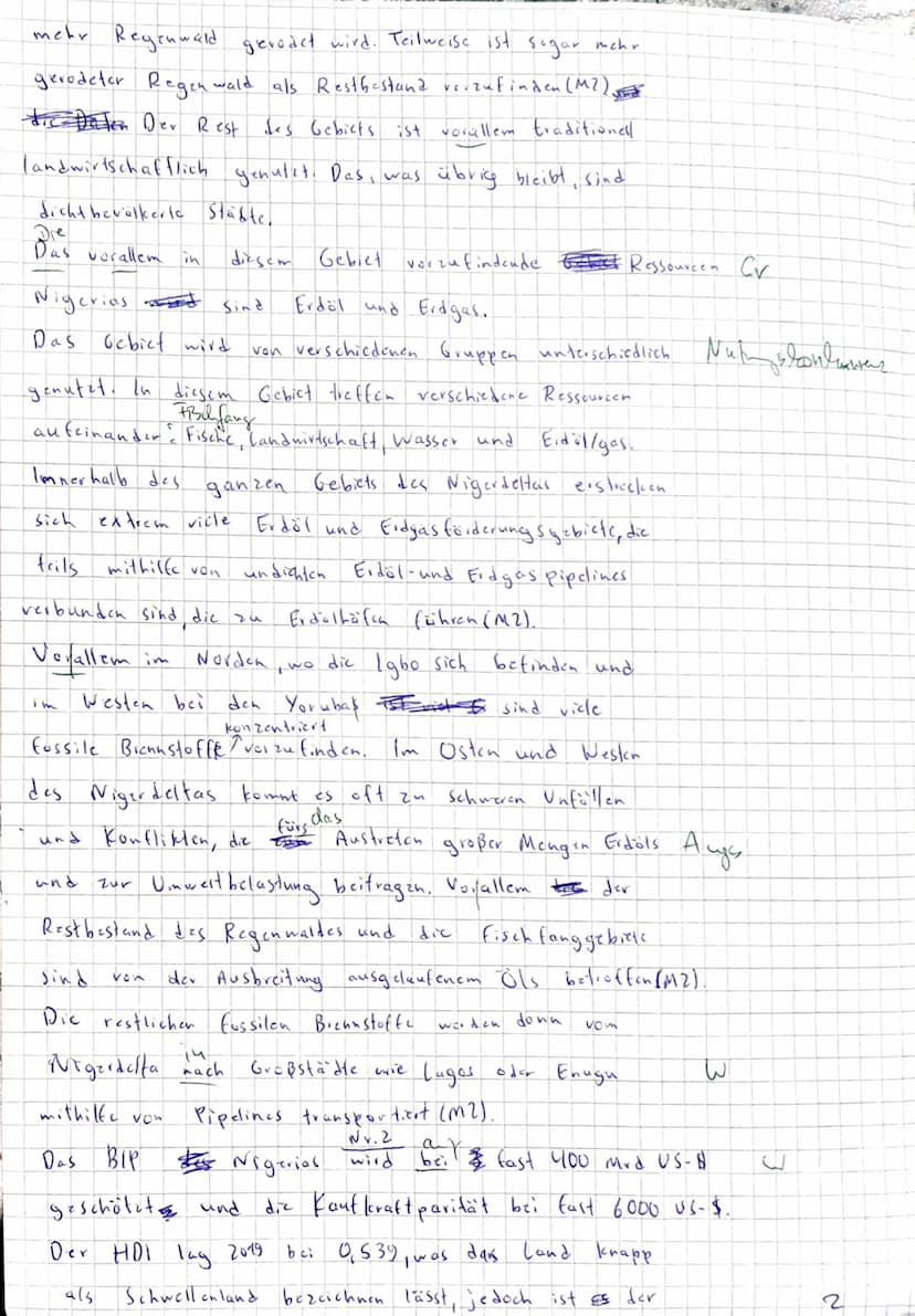 Erdkunde Name:
EK GK QI
Reihenthema: Globale Disparitäten
Vierte Klausur
Klausurthema: Rohstoffförderung als Impuls für eine nachhaltige Ent