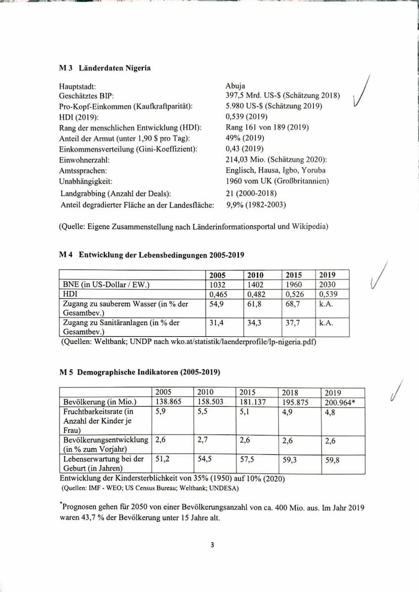 Erdkunde Name:
EK GK QI
Reihenthema: Globale Disparitäten
Vierte Klausur
Klausurthema: Rohstoffförderung als Impuls für eine nachhaltige Ent