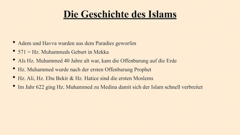 IM
Der Islam Inhaltsverzeichnis
Allgemein
Die Geschichte
Die Gläubigen
Glaubensrichtungen im Islam
Symbole im Islam
Hochzeiten
Tod und Erlös