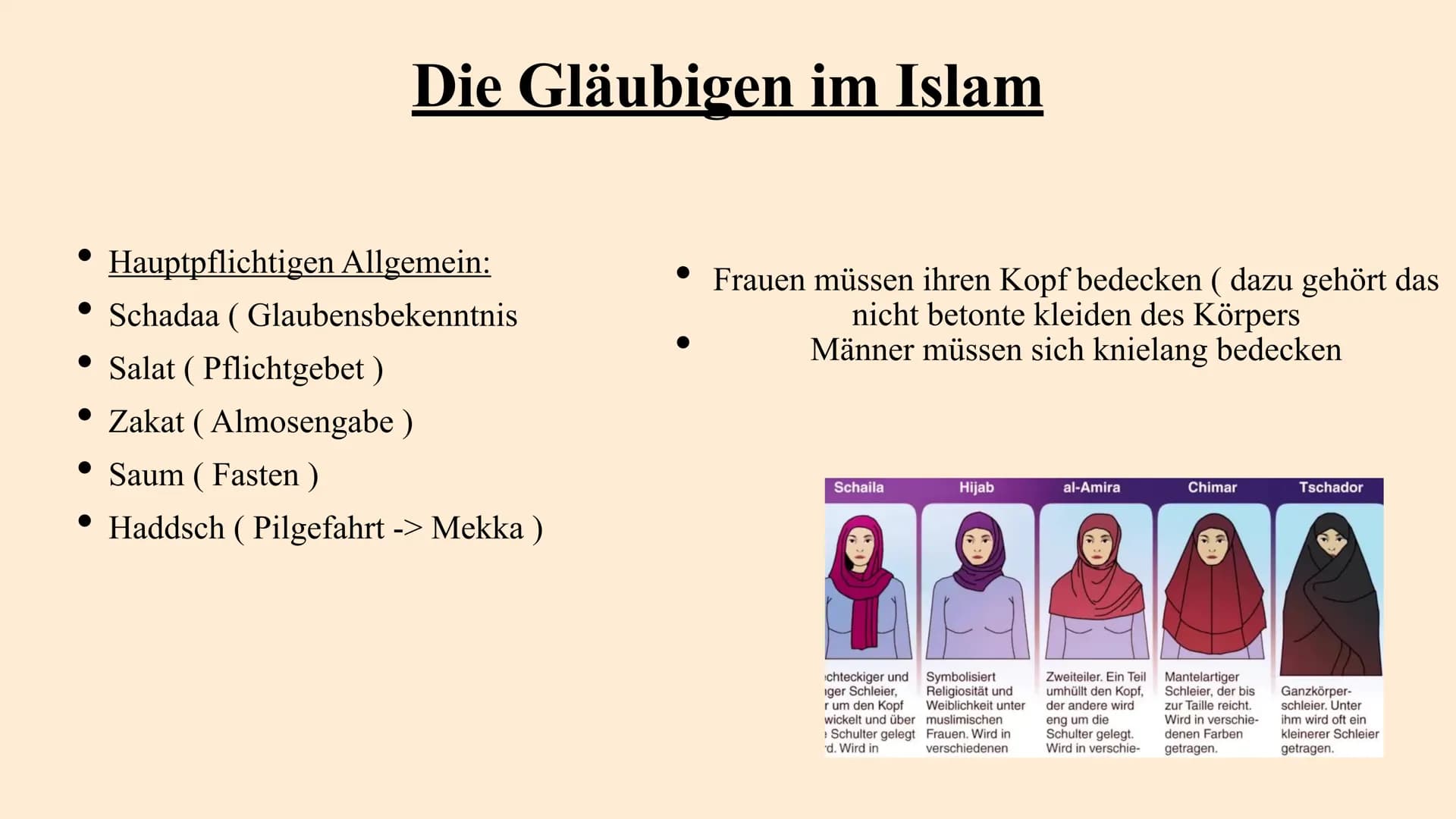 IM
Der Islam Inhaltsverzeichnis
Allgemein
Die Geschichte
Die Gläubigen
Glaubensrichtungen im Islam
Symbole im Islam
Hochzeiten
Tod und Erlös