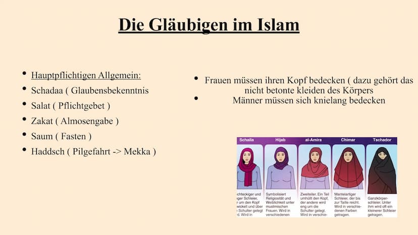 IM
Der Islam Inhaltsverzeichnis
Allgemein
Die Geschichte
Die Gläubigen
Glaubensrichtungen im Islam
Symbole im Islam
Hochzeiten
Tod und Erlös