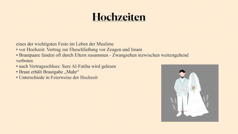 IM
Der Islam Inhaltsverzeichnis
Allgemein
Die Geschichte
Die Gläubigen
Glaubensrichtungen im Islam
Symbole im Islam
Hochzeiten
Tod und Erlös
