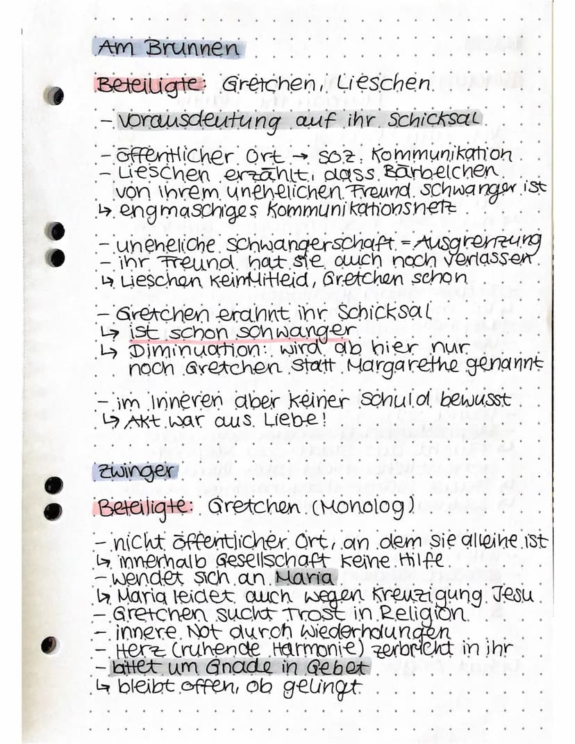  Straße
Beteiligte: Fausti Mephisto, Margarethe
erste Begegnung zw. Faust & Gretchen.
spricht sie direkt an
Anmache scheitert → Gretchen geh