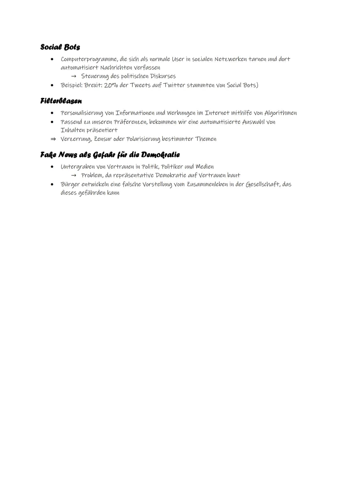 Medien- in der Demokratie -
Aufgaben der Medien in einer
Demokratie
Informationsfunktion
●
●
Vollständige, sachliche, korrekte und verständl