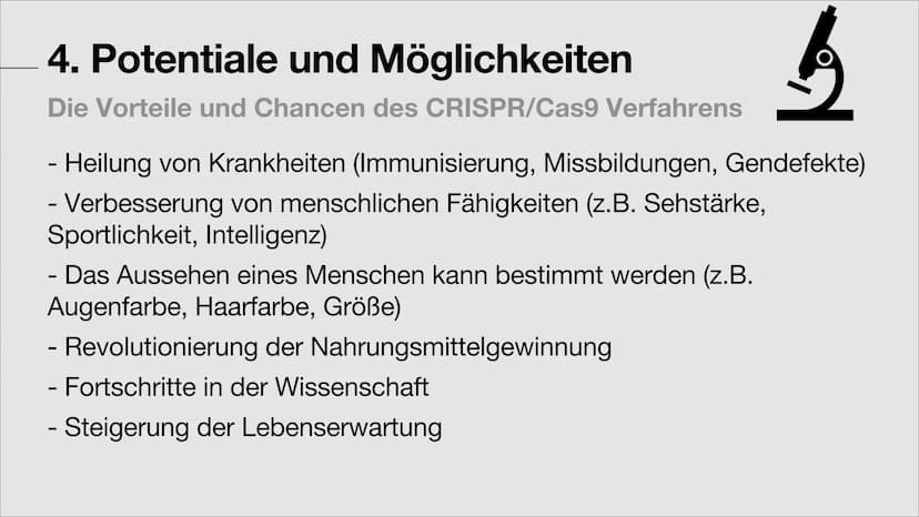 ㅍ
|||
+
Genschere CRISPR/Cas9
Transhumanismus
☆ Gliederung
1. Allgemeine Informationen über das CRISPR/Cas9 Verfahren
1.1. Besonderheiten de