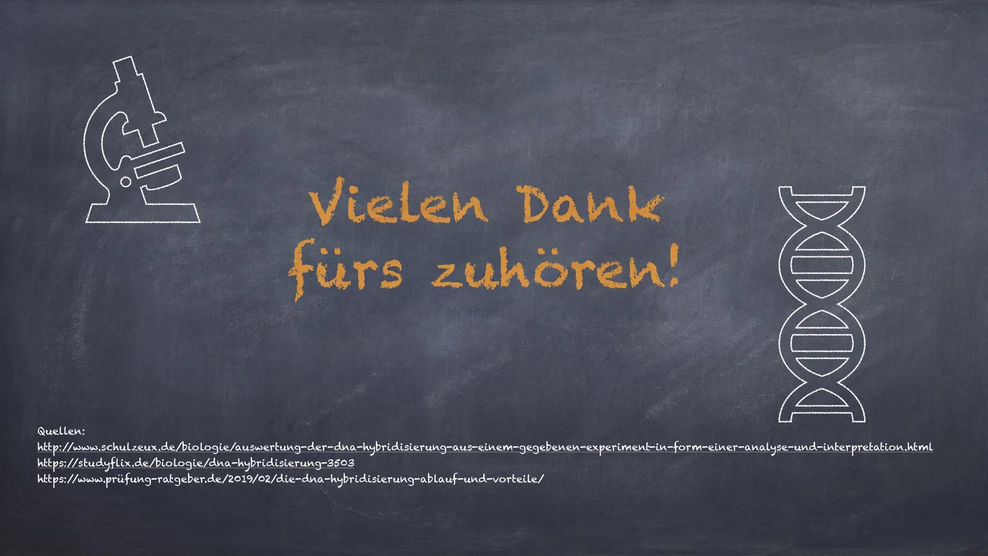 DNA - Hybridisierung
Eine Präsentation von Linda und Michelle Inhalte:
1. Was ist DNA- Hybridisierung?
2. Ablauf der Hybridisierung
3. Aussa