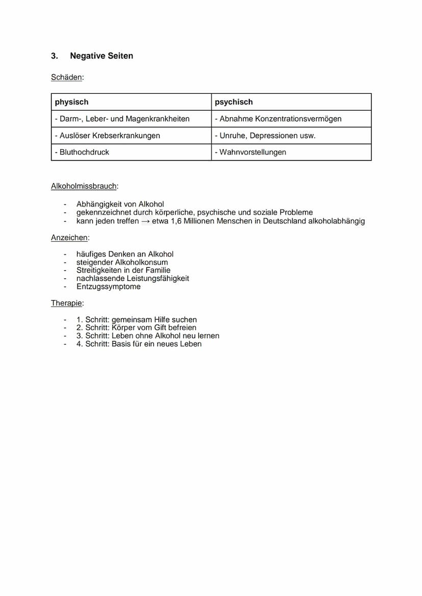 ETHANOL - VOM GENUSS ZUR SUCHT
1. Grundlagen
Definition:
Summenformel: C₂H6O
reine Substanz farblos, bei Raumtemperatur flüssig
charakterist