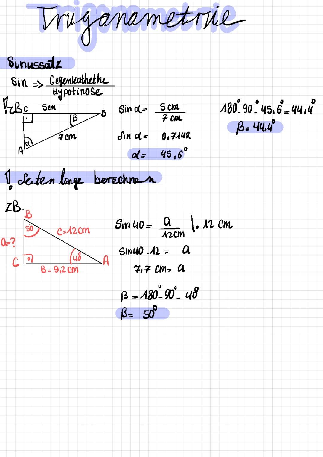 trigonometrische Formel 