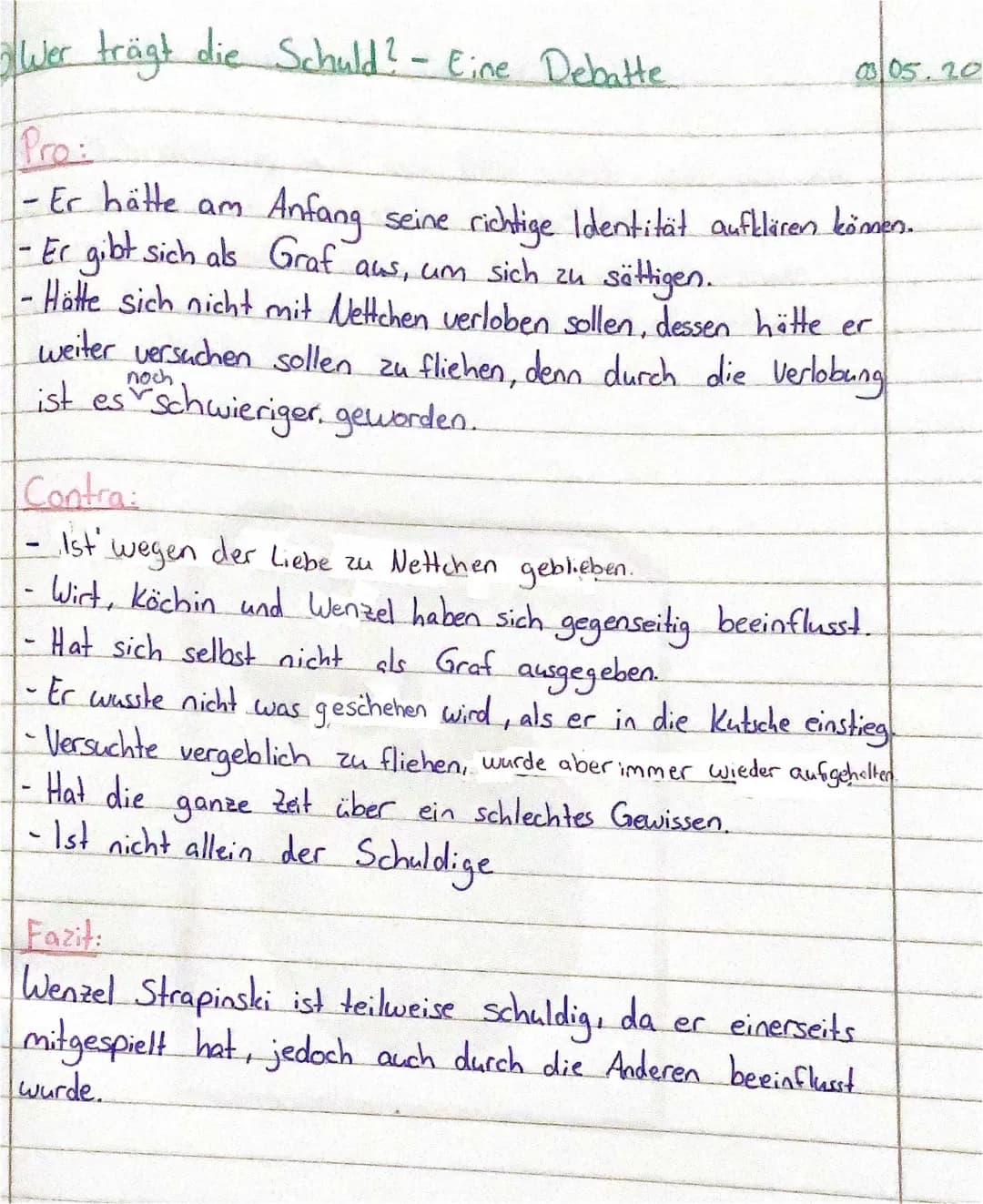 Kleider machen Leute Zusammenfassung, wichtige Textstellen und Charakterisierungen