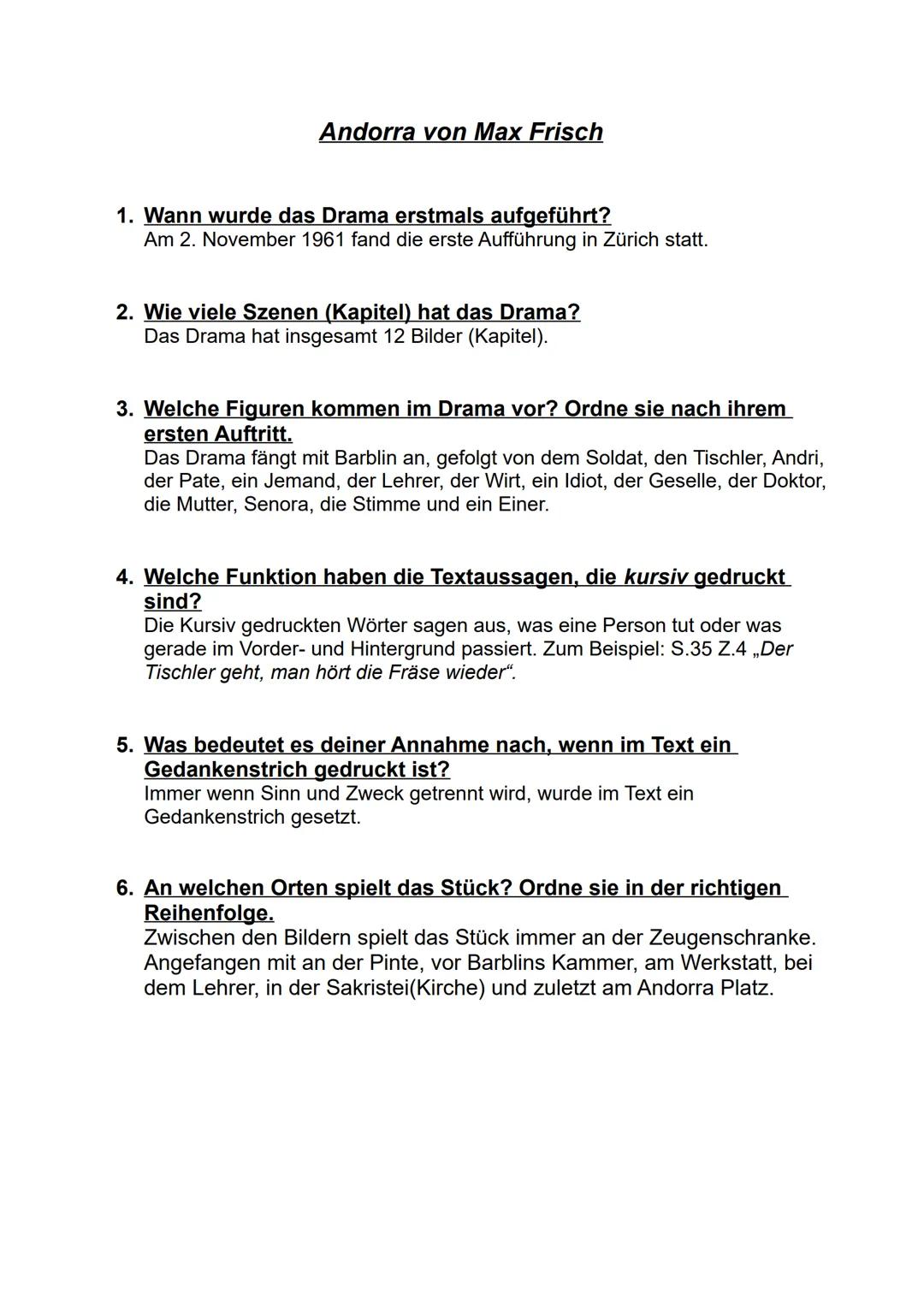 Andorra von Max Frisch
Stück in zwölf Bildern

Max Frisch
Andorra

Text und Kommentar
Suhrkamp BasisBibliothek # Andorra von Max Frisch

1. 