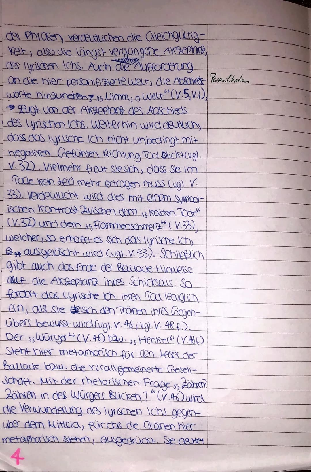 Schuljahr 21/22 3. Semester
Erhöhtes Niveau
AUFGABENSTELLUNG
1. In der Ballade spricht eine junge Kindsmörderin.
Schreibe eine Einleitung.
-