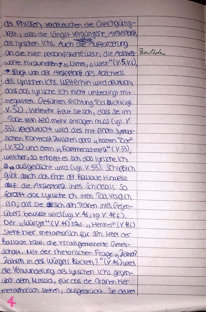 Schuljahr 21/22 3. Semester
Erhöhtes Niveau
AUFGABENSTELLUNG
1. In der Ballade spricht eine junge Kindsmörderin.
Schreibe eine Einleitung.
-