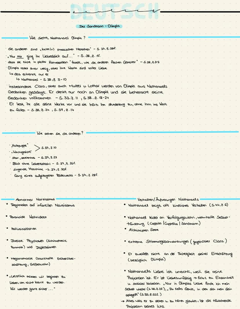Der Sandmann E.T.A. Hoffmann
تسبب
Absicht:
Sandmann-Geschichte (S.7-8)
-Sandwurf in Augen der Kinder
Ziel: Augen springen heraus, Diebstahl
