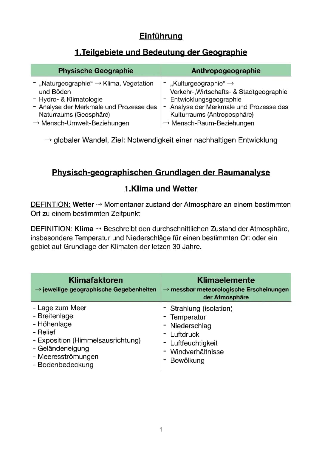 Erdkunde Abitur Zusammenfassung und Aufgaben 2023 – PDF & Lösungen