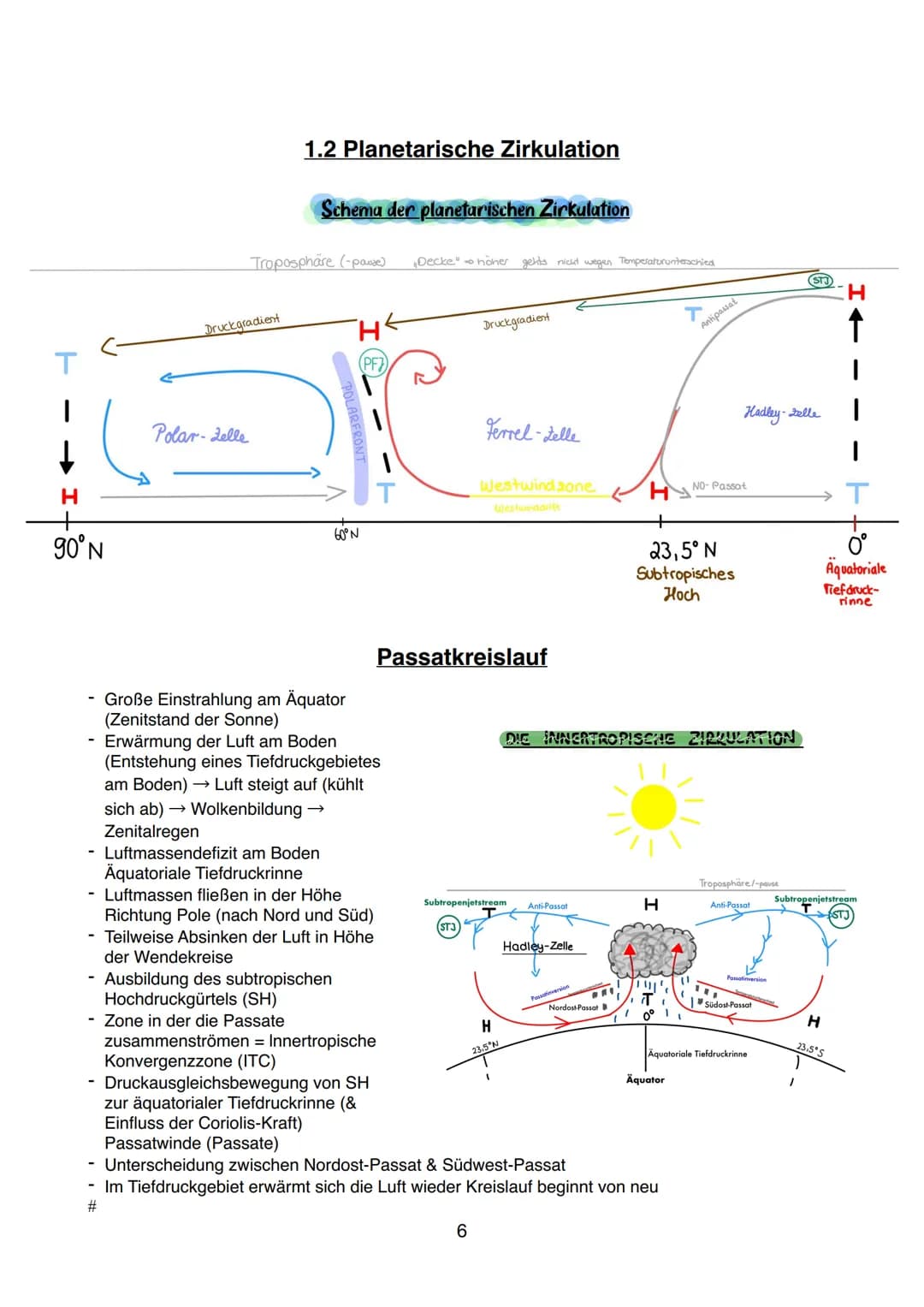 Einführung
1.Teilgebiete und Bedeutung der Geographie
Physische Geographie
,,Naturgeographie" → Klima, Vegetation
und Böden
Hydro- & Klimato