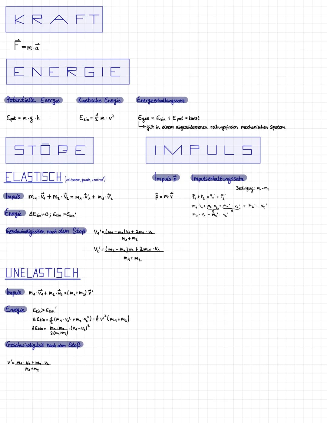 MECHANIK
GENERELLES
-
- m/s km/h
M
-Rechengrößen: m, s. m/s, 5², H₂, J₁8
GRADLINIG
Gleichförmige geradlinige Bewegung
AS
S=v₁t+ So; v= t; a=