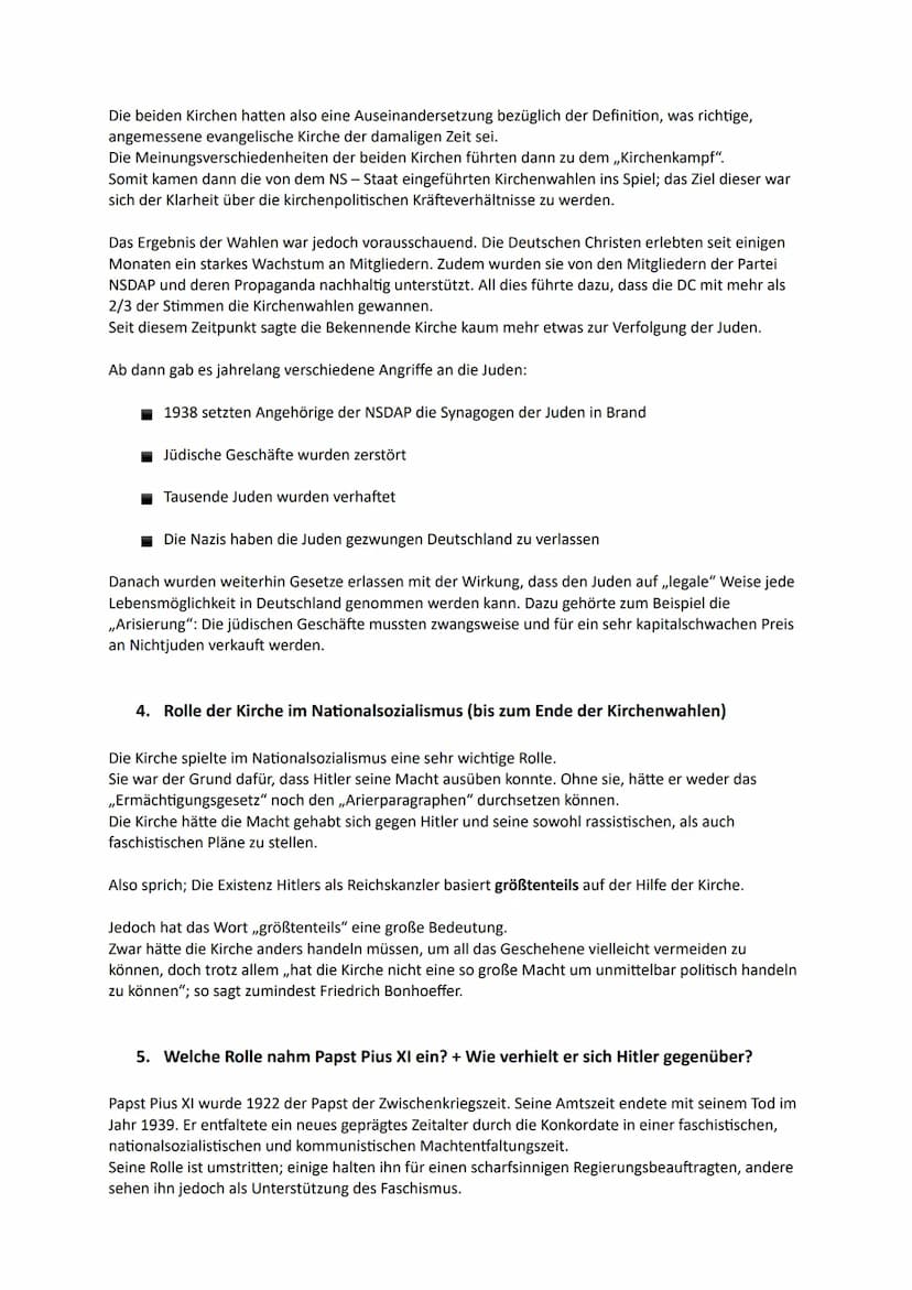 07. 05. 2020
Lara Weller, EP2
Kirche im Nationalsozialismus
Im Januar 1933 gewann die Nationalsozialistische Deutsche Arbeiterpartei (NSDAP)