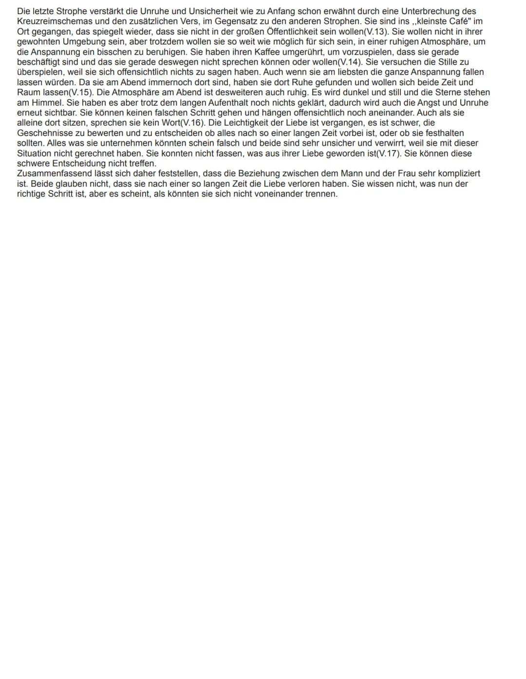 Gedichtinterpretation Sachliche Romance"
Das Gedicht ,,Sachliche Romanze" wurde 1963 vom Atrium Verlag veröffentlicht und von Erich Kästner 