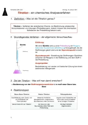 Know Die Titration - ein chemisches Analyseverfahren thumbnail