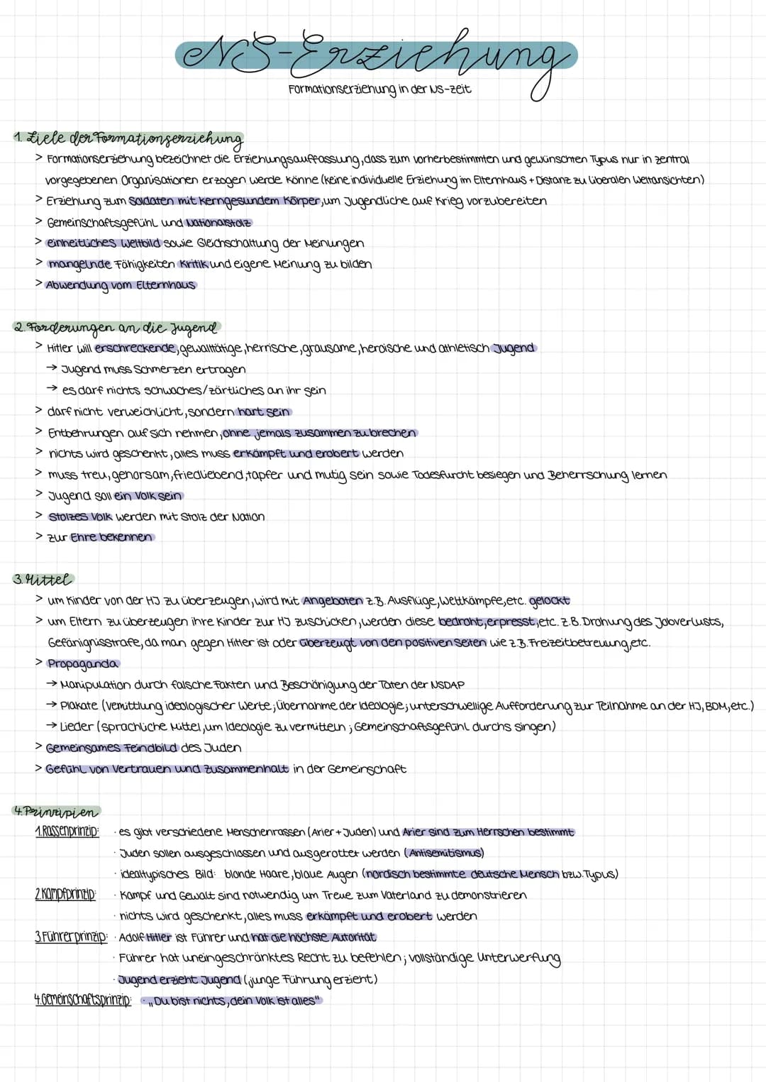 Formationserziehung in der Us-zeit
1. Liele der Formationserziehung
> Formationserziehung bezeichnet die Erziehungsauffassung, dass zum vorh