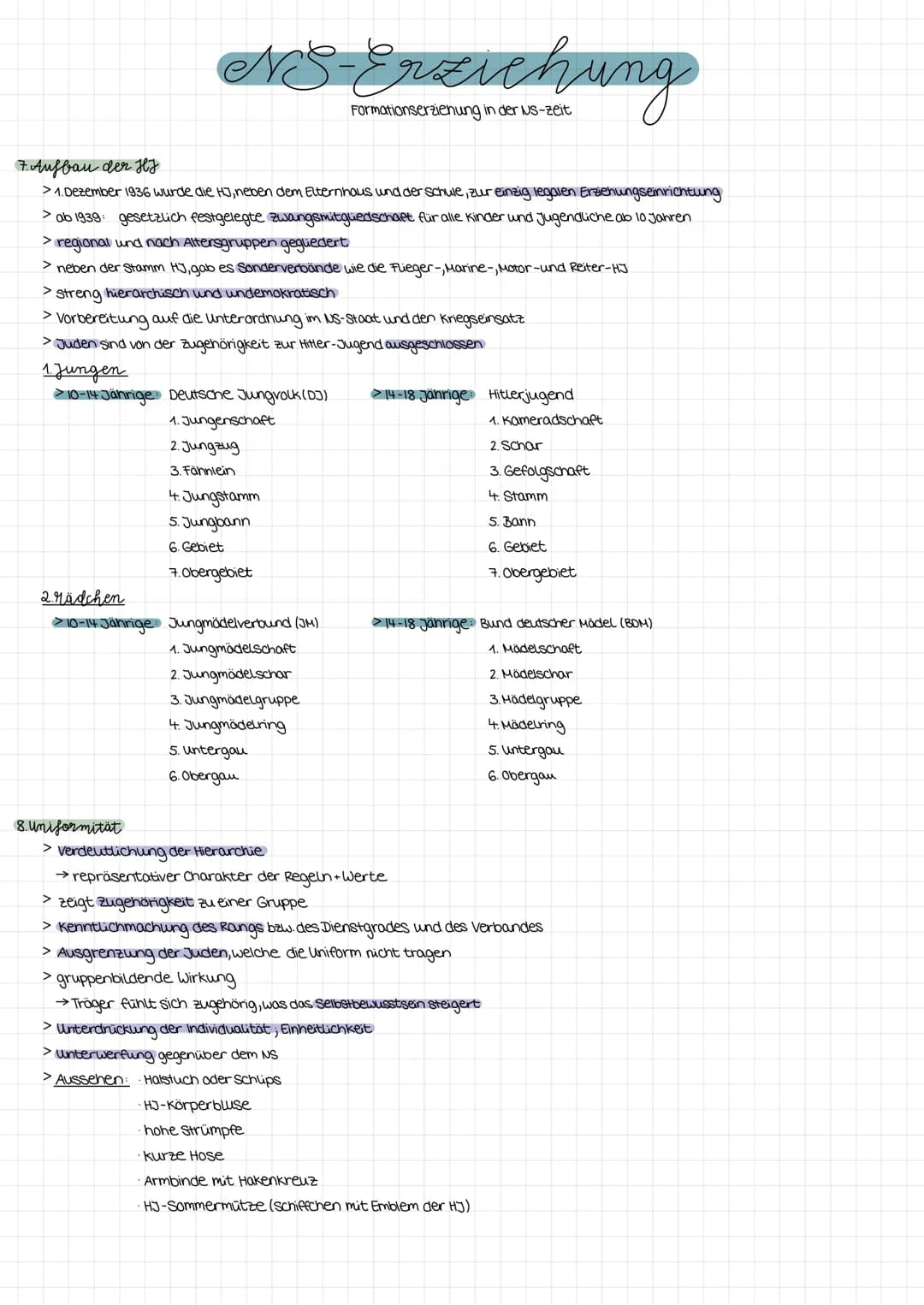 Formationserziehung in der Us-zeit
1. Liele der Formationserziehung
> Formationserziehung bezeichnet die Erziehungsauffassung, dass zum vorh